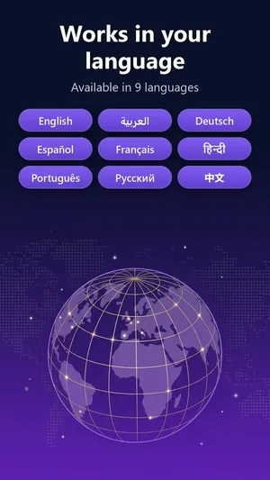 Works in your language: 9 languages